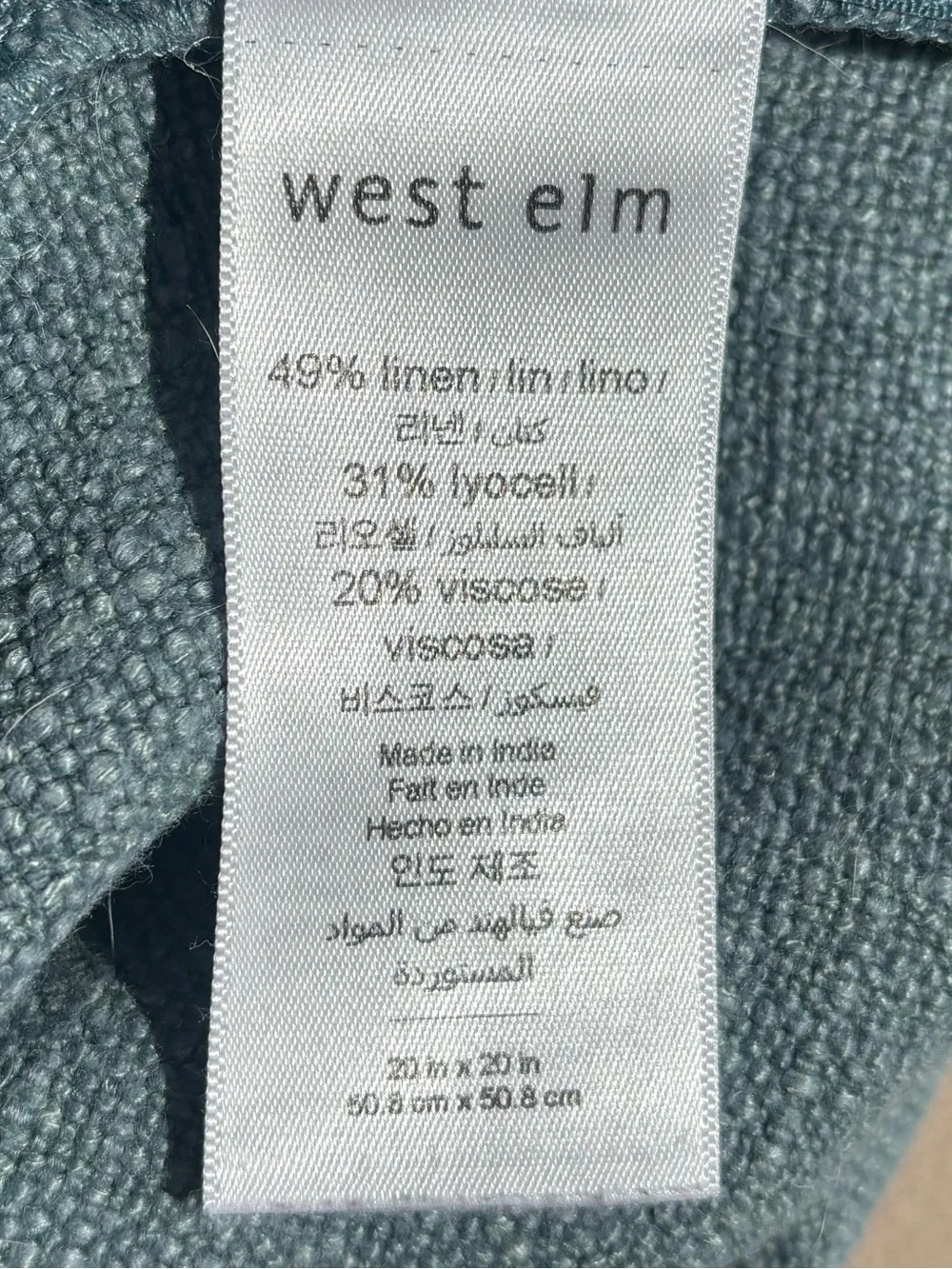 West Elm classic pillow